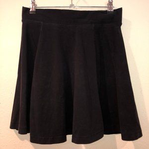 Forever 21 black high waisted skater skirt